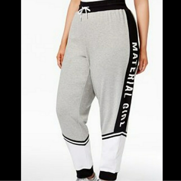 Material Girl Pants - Material girl high waisted color block joggers